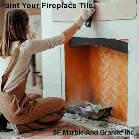 can you paint fireplace tile