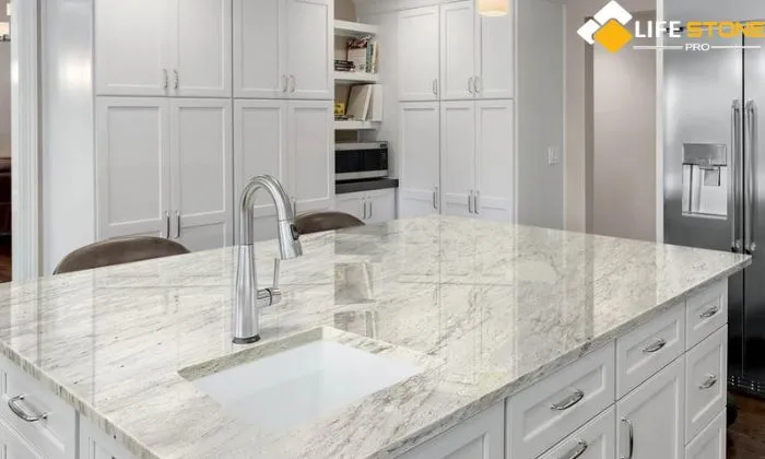 White Grey Granite Countertops