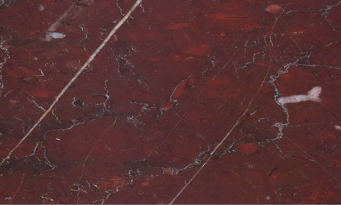 red marble countertop