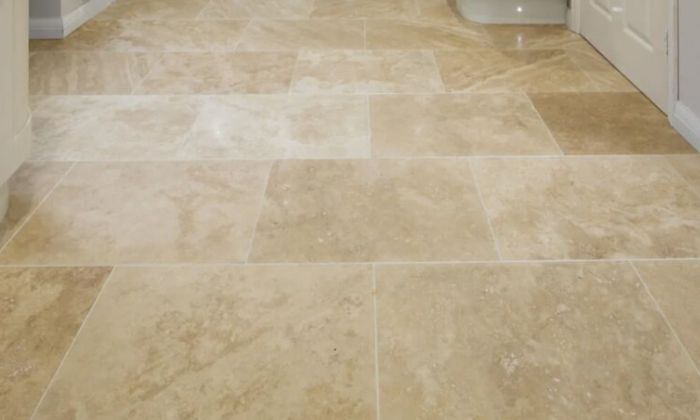 travertine installation