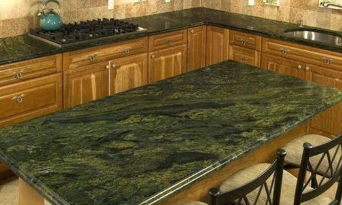 green marble countertops