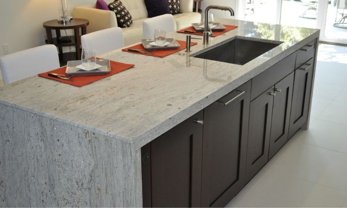 Grey Granite Kitchen Countertops