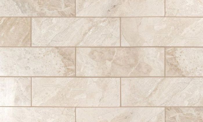 White travertine tile