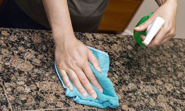 clean granite countertops