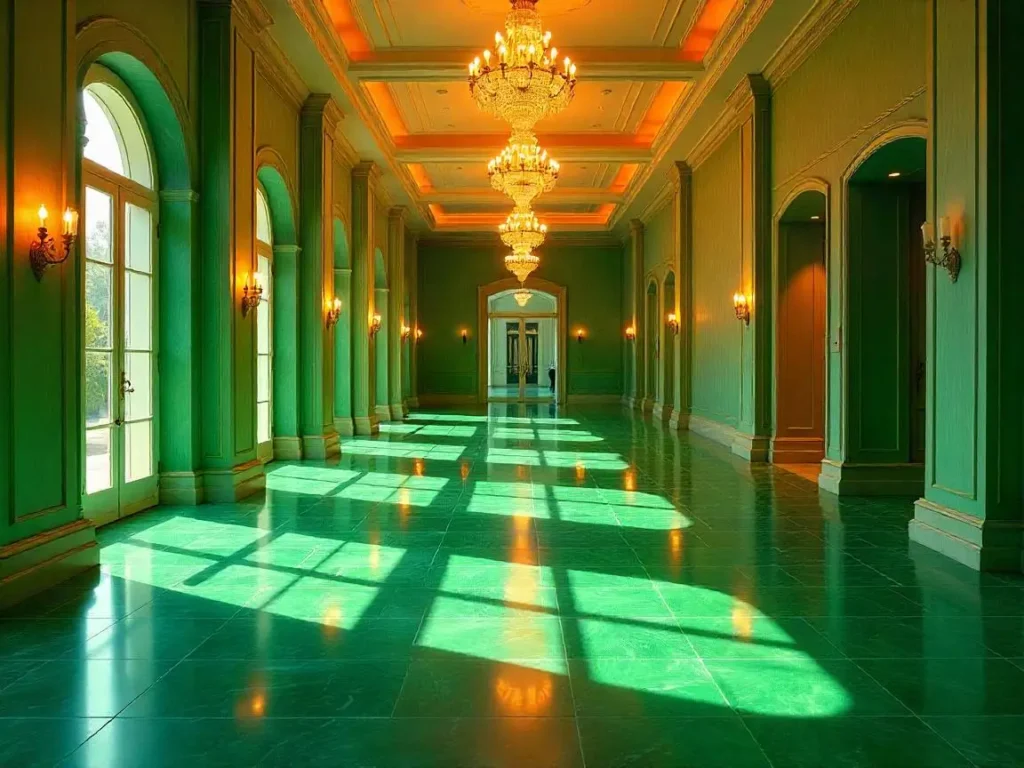 Green katni marble flooring 