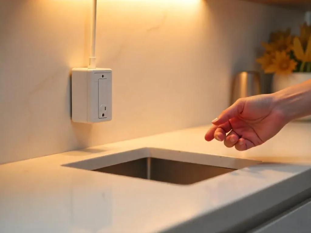 Hiding outlets in kitchen