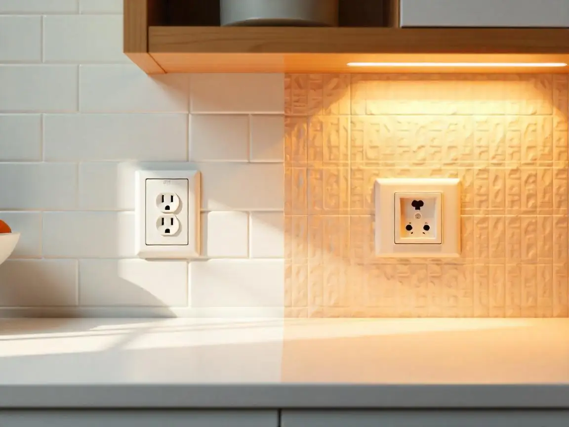 How to Hide Outlets in Backsplash?