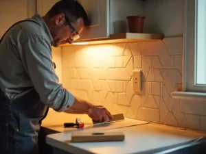 How to Install a Herringbone Backsplash?