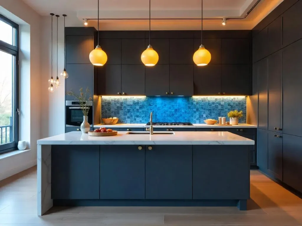 Backsplash ideas for grey cabinets