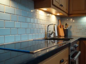 Should Backsplash Tile Sit on Countertop?