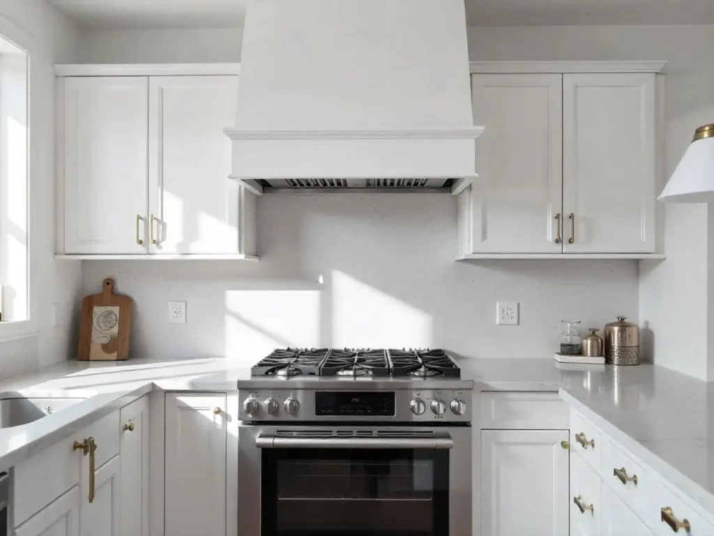 Where to stop backsplash behind stove?