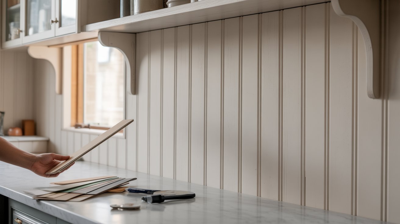 shiplap kitchen backsplash