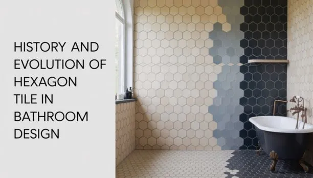 bathrooms-with-hexagon-tile-floors​