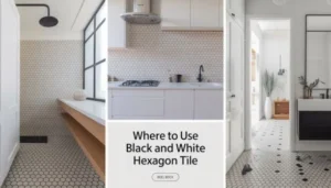black-and-white-hexagon-tile