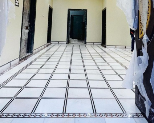 tiling with natural stone