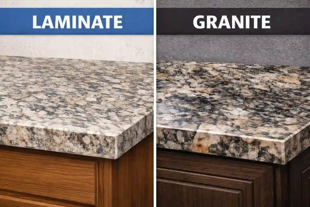 laminate countertops vs granite