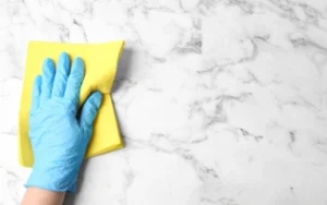how to get scratches out of marble