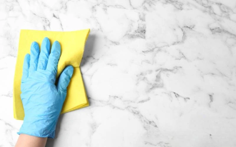 how to get scratches out of marble