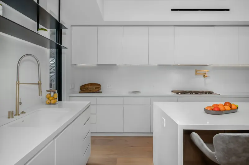 White Calacatta marble slab