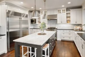 procelain vs granite countertop