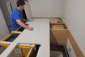 how to install kitchen countertops​